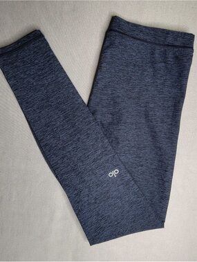 ALO Yoga Heathered Navy Blue Leggings